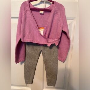 Girls Gymboree Wrap Sweater w/ Genuine Kids Sweater Pants